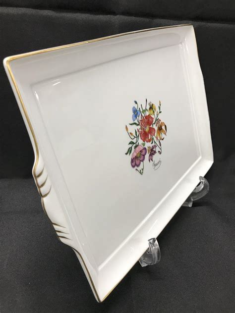 gucci trinket tray white with gold trim italy|Gucci.